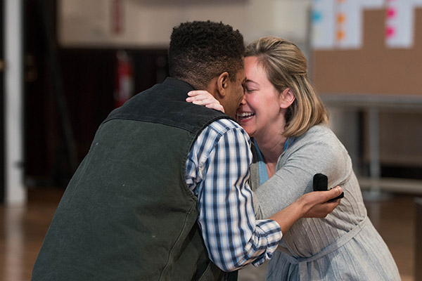 Ensemble member Jon Michael Hill and Jessie Fisher