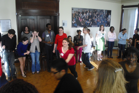 Students congregate for The Tempest MaTEENée