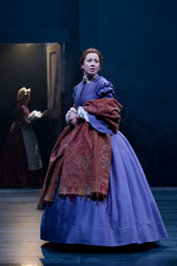 Ensemble member Alana Arenas and Carrie Coon