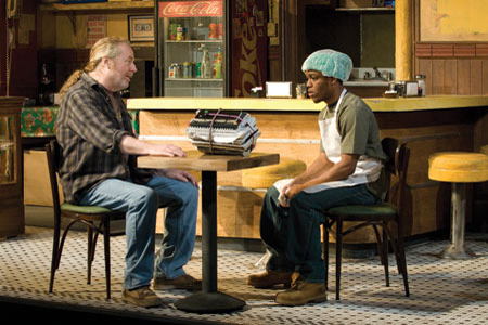 Michael McKean and ensemble member Jon Michael Hill